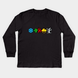 The Five Disruptive Forces Kids Long Sleeve T-Shirt